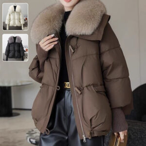 Women’s Short Fur Collar Puffer Jacket